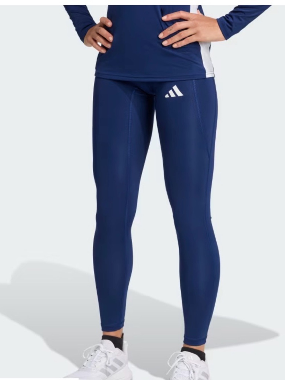 Adidas Volleyball Long Tight Women's Small Navy Blue Running Workout Pants